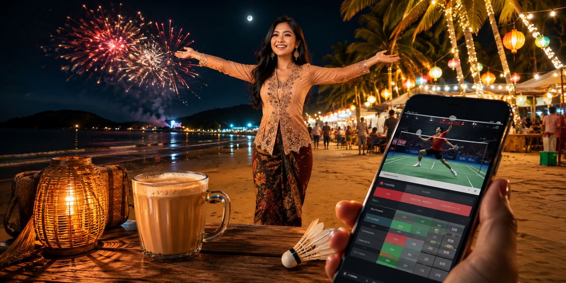 Pemain menikmati poker mudah alih di Langkawi menggunakan telefon pintar
