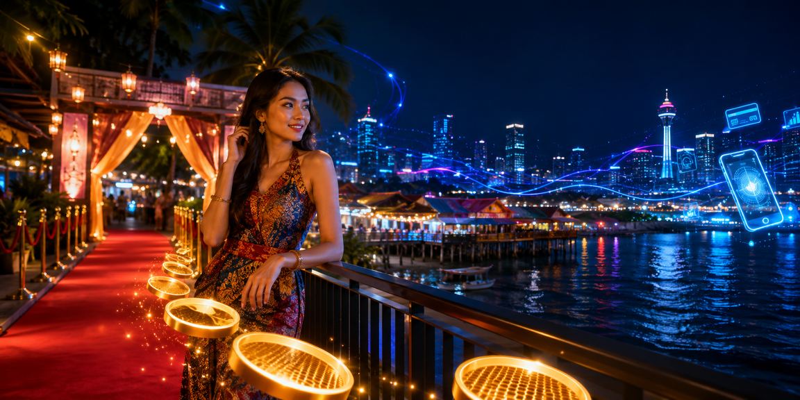 Pengguna Malaysia bermain melalui aplikasi luckypot di telefon Android
